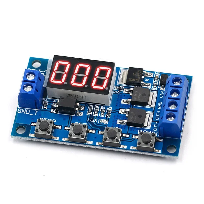 

DC5-36V Dual MOS LED Digital Time Delay Relay Trigger Cycle Timer Delay Switch Circuit Board Timing Control Module DIY