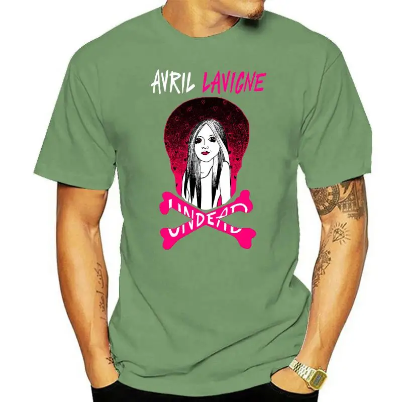 MonicaRDalton Avril Lavigne Man Outdoor Sportser Short Sleeve Tee Different Colours High Quality 100% Print T Shirt Man T-shirt