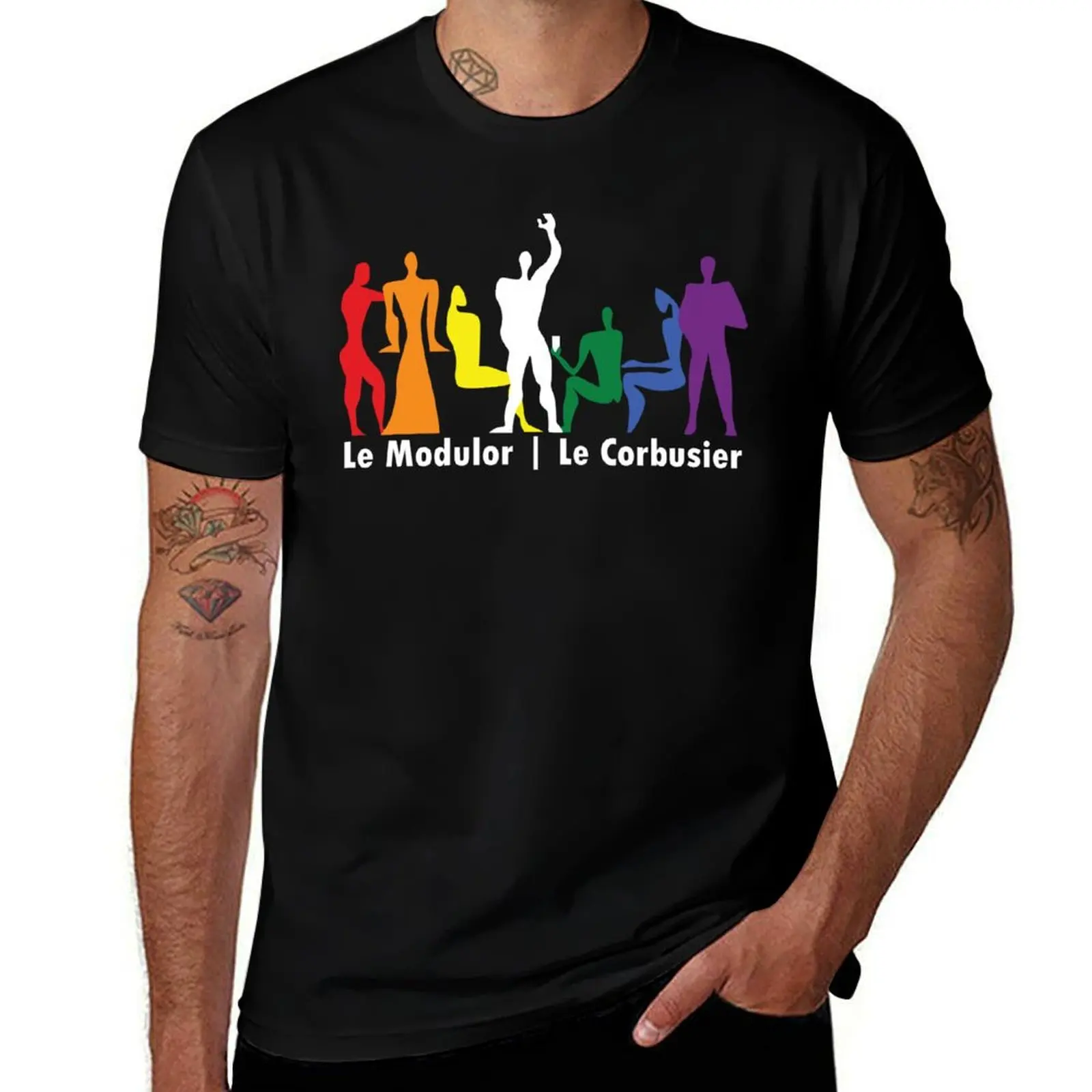 

Le Corbusier Love is Love gathering with text - Architecture T-Shirt man t shirt heavy cotton funny t shirts cotton T-Shirt