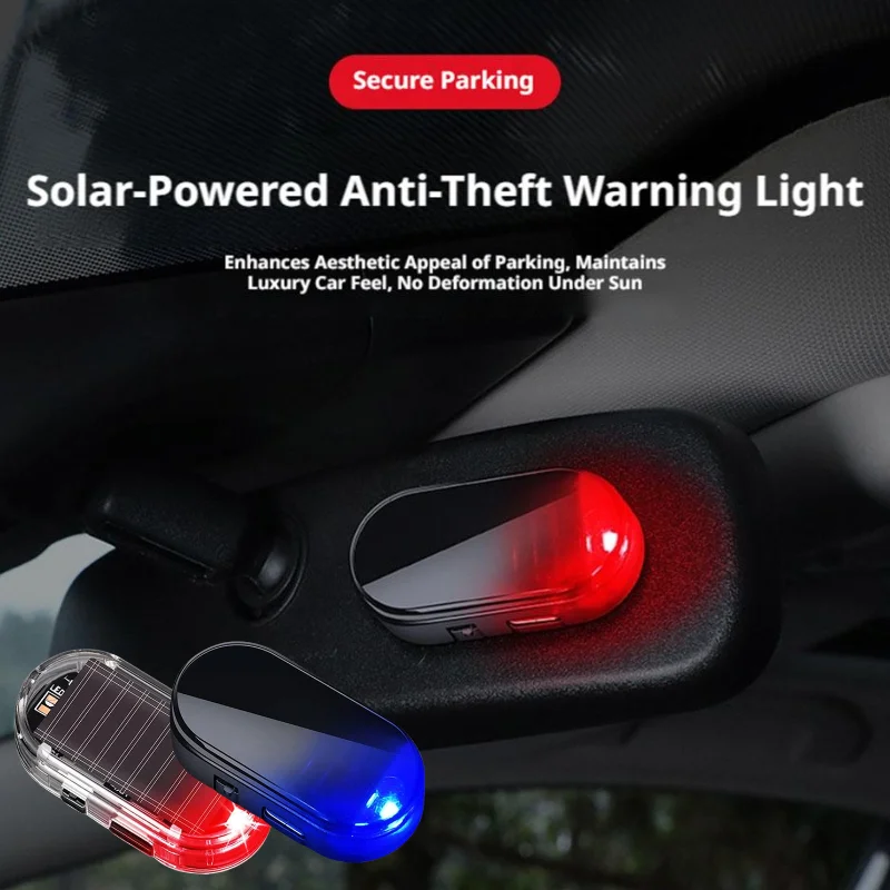 Car Anti-theft Light LED Flashing Anti Theft Security Lamp Universal Vehicle Interior Safety Accessory Car Alarm Light