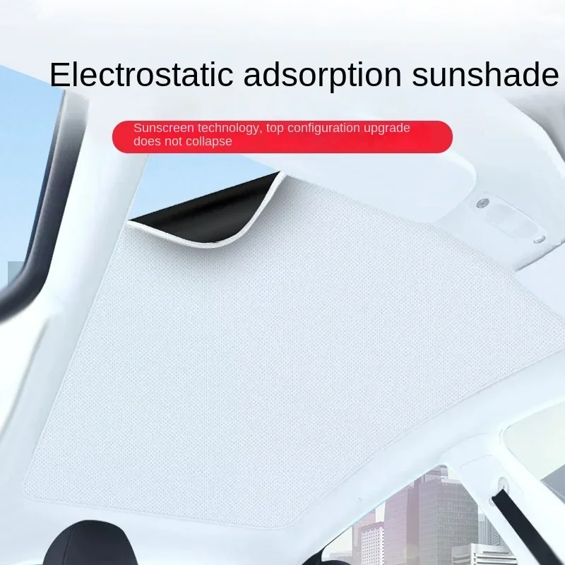 

Applicable to Tesla MODEL3/Y Electrostatic Adsorption Sunshade Sunshade Sunshade Sunroof Sun Protection and Heat Insulation