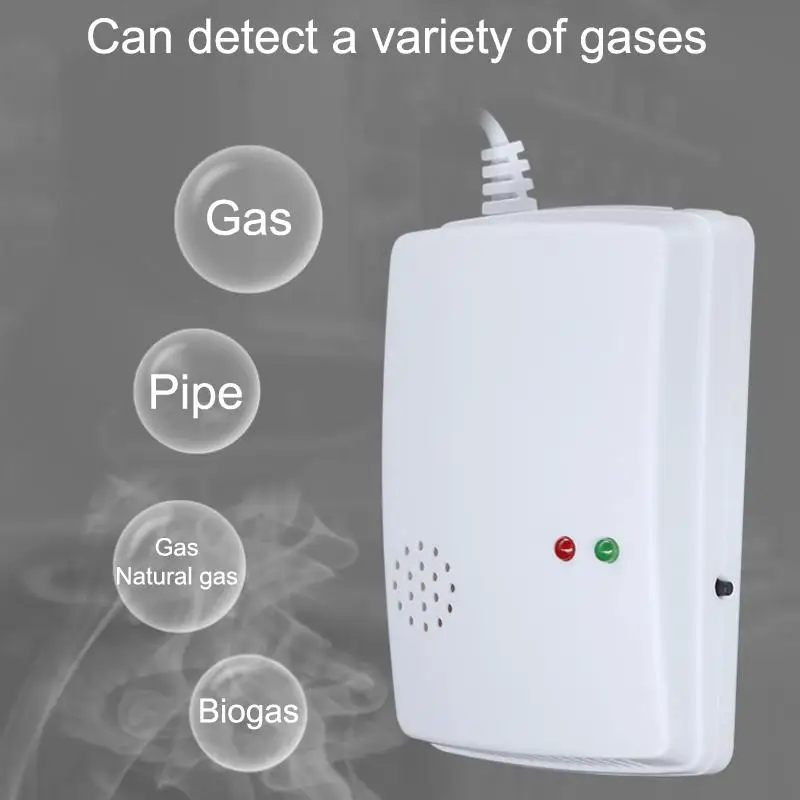 Portable Wall Mounted Independent Gas Detector Alarm Gas Leak Detector Tester Propane Methane Safe Natural Gas Alarm Sensor