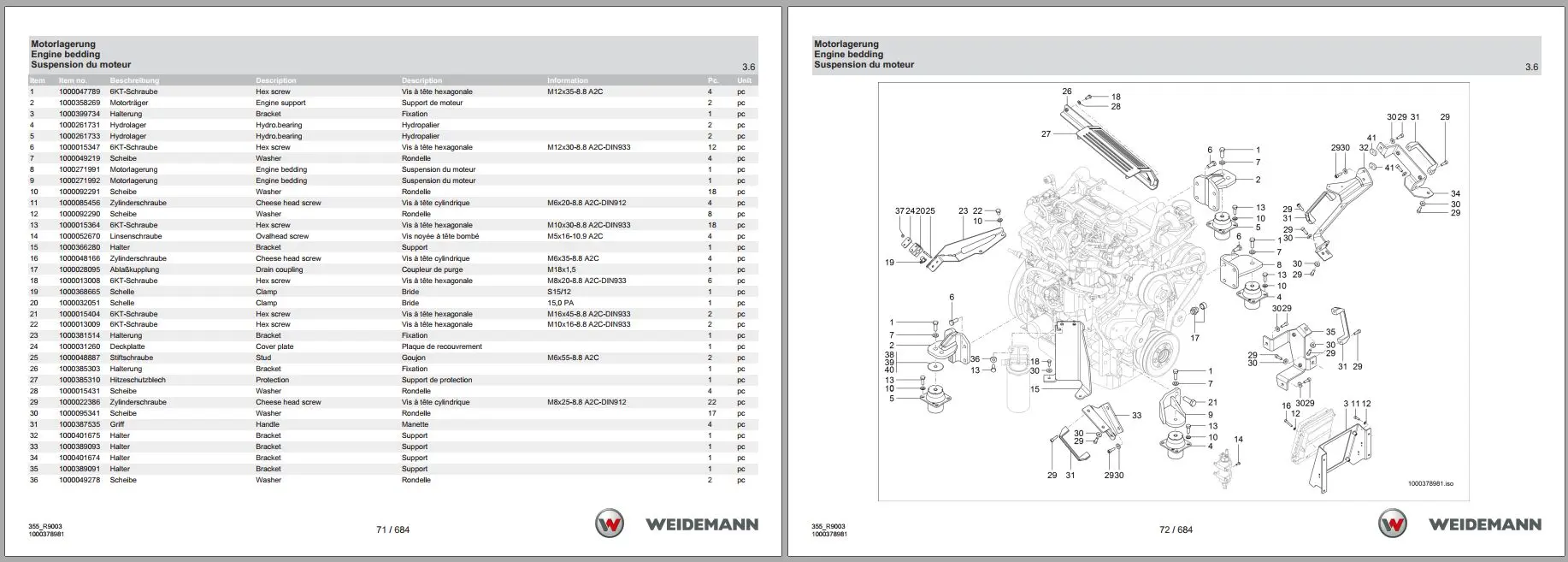 Weidemann Machinery 11.6 GB PDF 2023 Spare Parts Catalog Multilingual Languages