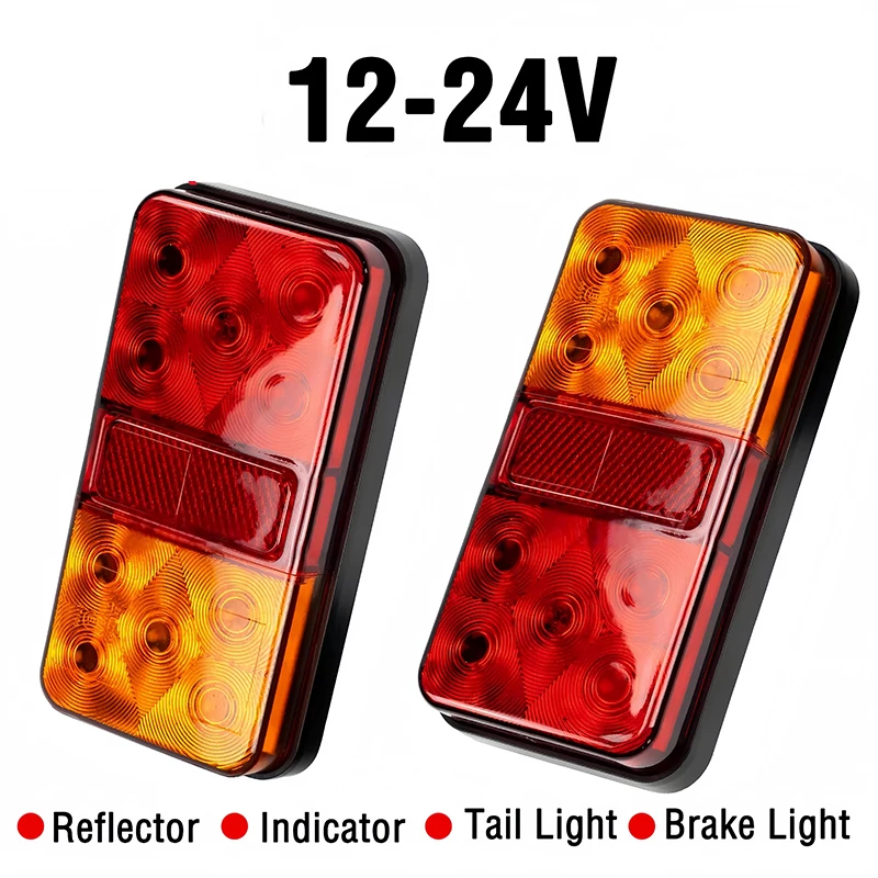 

12-24V Trailer Truck Tail Lamp Waterproof Truck Side Light LED Rear Tail Light Brake Stop Indicator Lamp For Trailer Truck Van