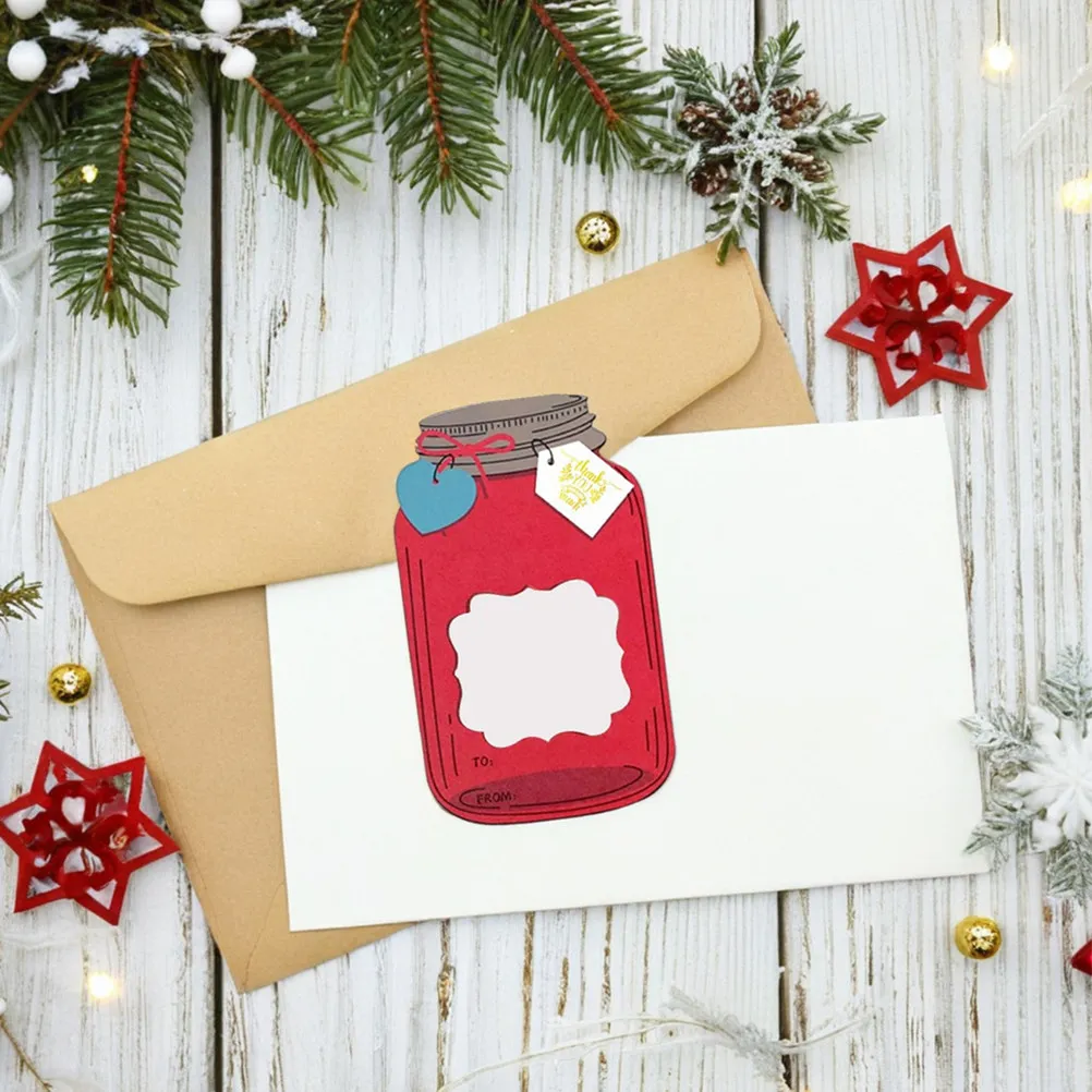 

50Sets Mason Jar Valentines Day Cards Unique Thank You Notes for Classroom Party Favors Teacher Appreciation Gifts