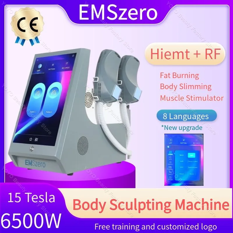 

EMS EMSzero Neo Body Sculpting Machine 15 Tesla Shaping 6500W 200hz Radio Frequency RF Hiemt Muscle Stimulator Device