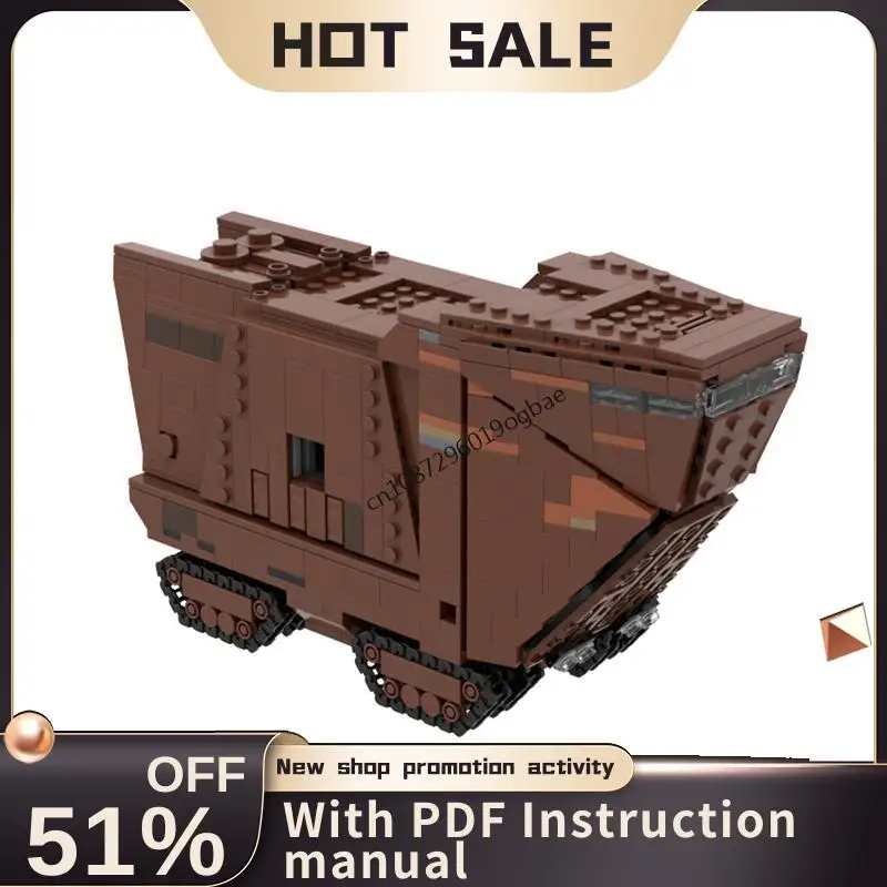 

Новый конструктор из 868 деталей: Модель Sandcrawler из серии фильмов «Звездные войны», креативные идеи для сборки, игрушки для детей, подарки на день рождения
