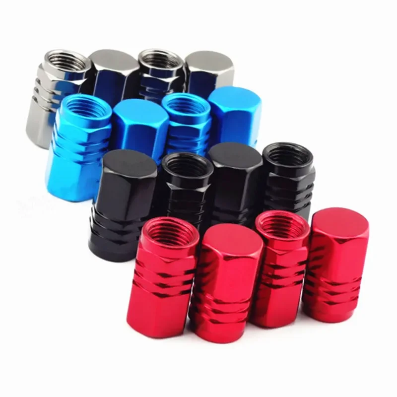 Car Accessories Universal Aluminum Car Valve Cap Metal Valve Cap Car Tire Cap Meticulous Oxidation Process Four Colors