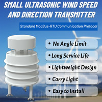 0-40m/s Ultrasonic Wind Speed and Direction Sensor Module Detection Weather Station Transmitter Output RS485 0-5V 0-10V 4-20mA