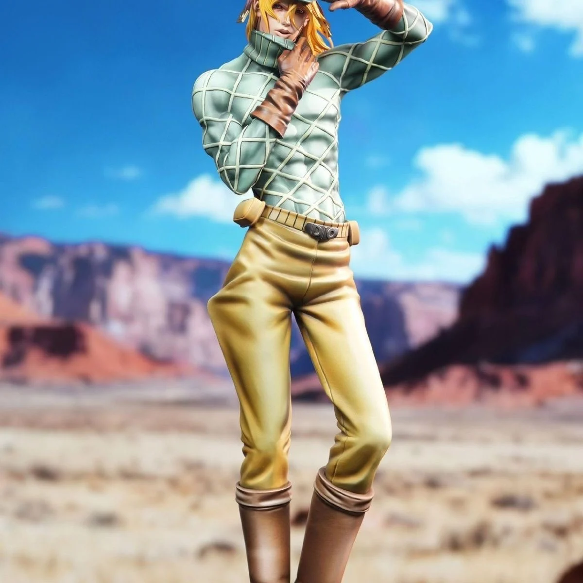 IN STOCK DIO JOJO PVC Figure Steel Ball Run Bizarre Adventure 33CM Diego Brando Figures Anime Figure DIO Cap Collectible Model