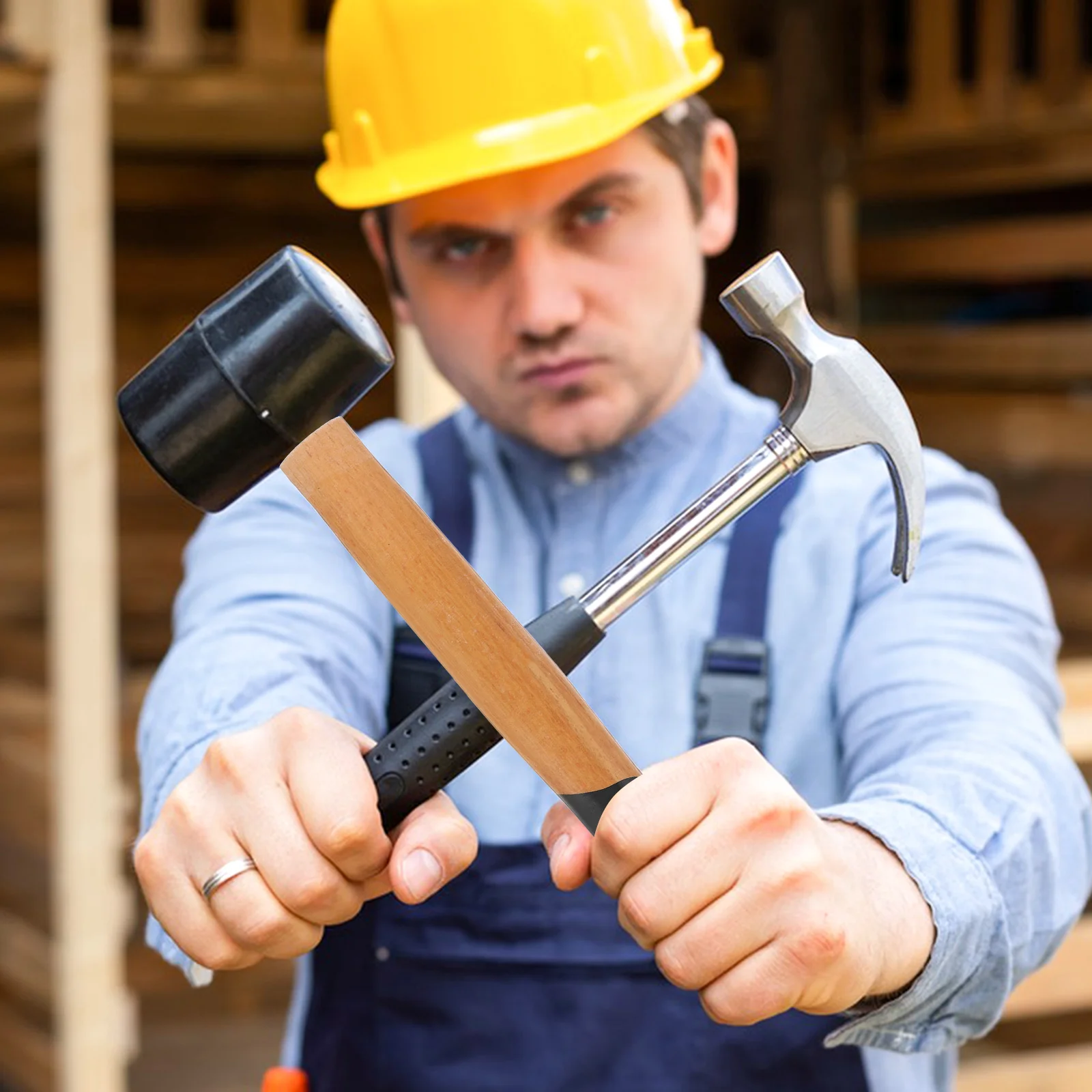 

2 Hammer Handle Replacement Wooden Masonry Handles for Construction Tools Engineer Electrician Stone Work Accessories