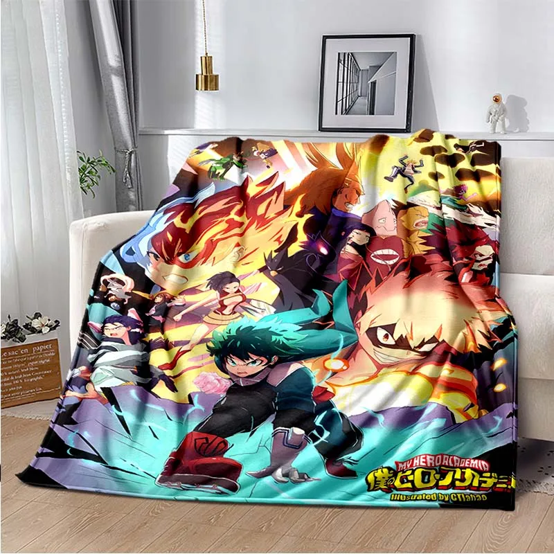 Anime My Hero Academia Printed Art Fleece Blanket for Beds Hiking Picnic Thick Quilt Fashionable Bedspread Fleece Throw Blanket