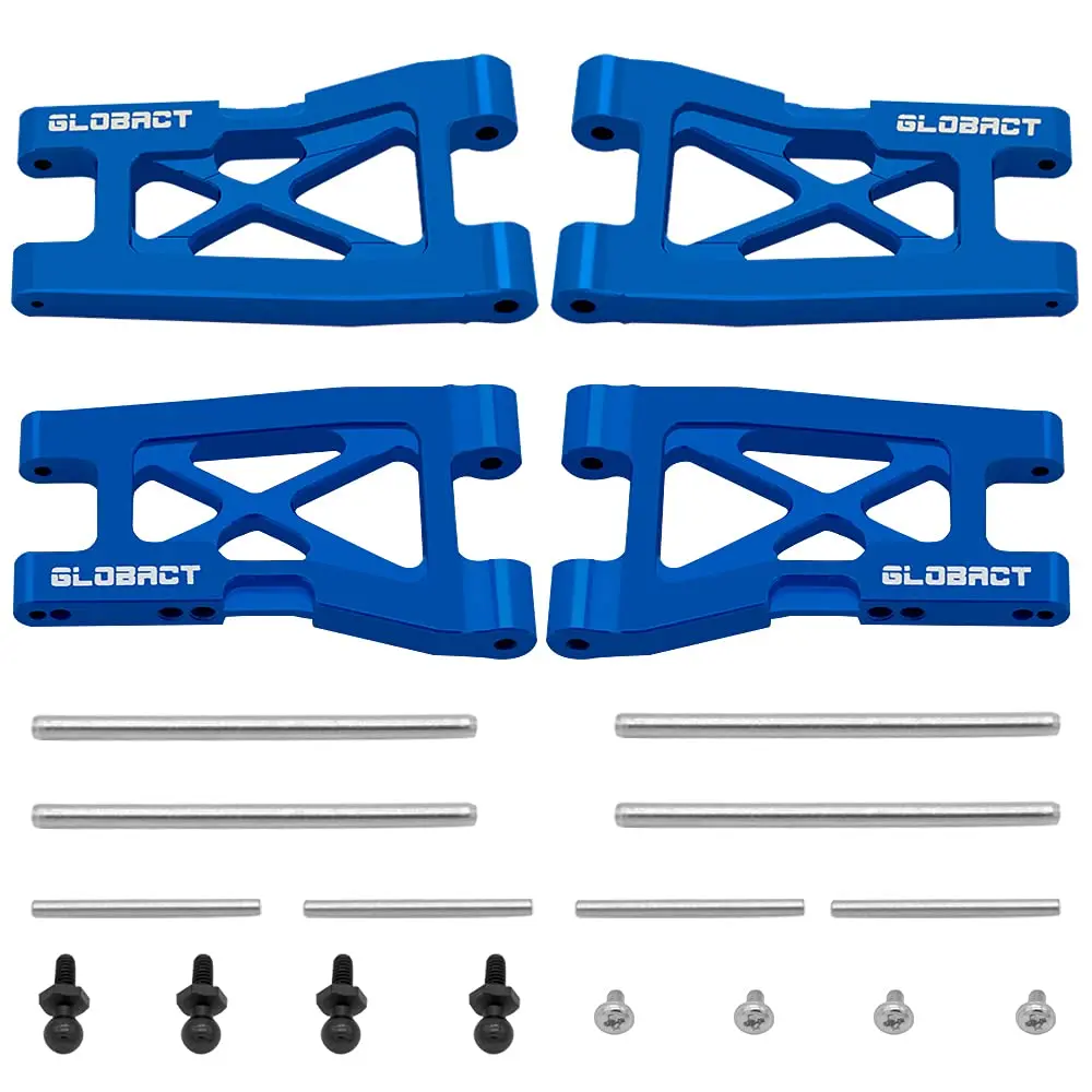 Globact 4-Pack Aluminum Alloy Front Rear Suspension A-Arms Set Upgrades Parts for 1/18 LaTrax Teton Desert Prerunner