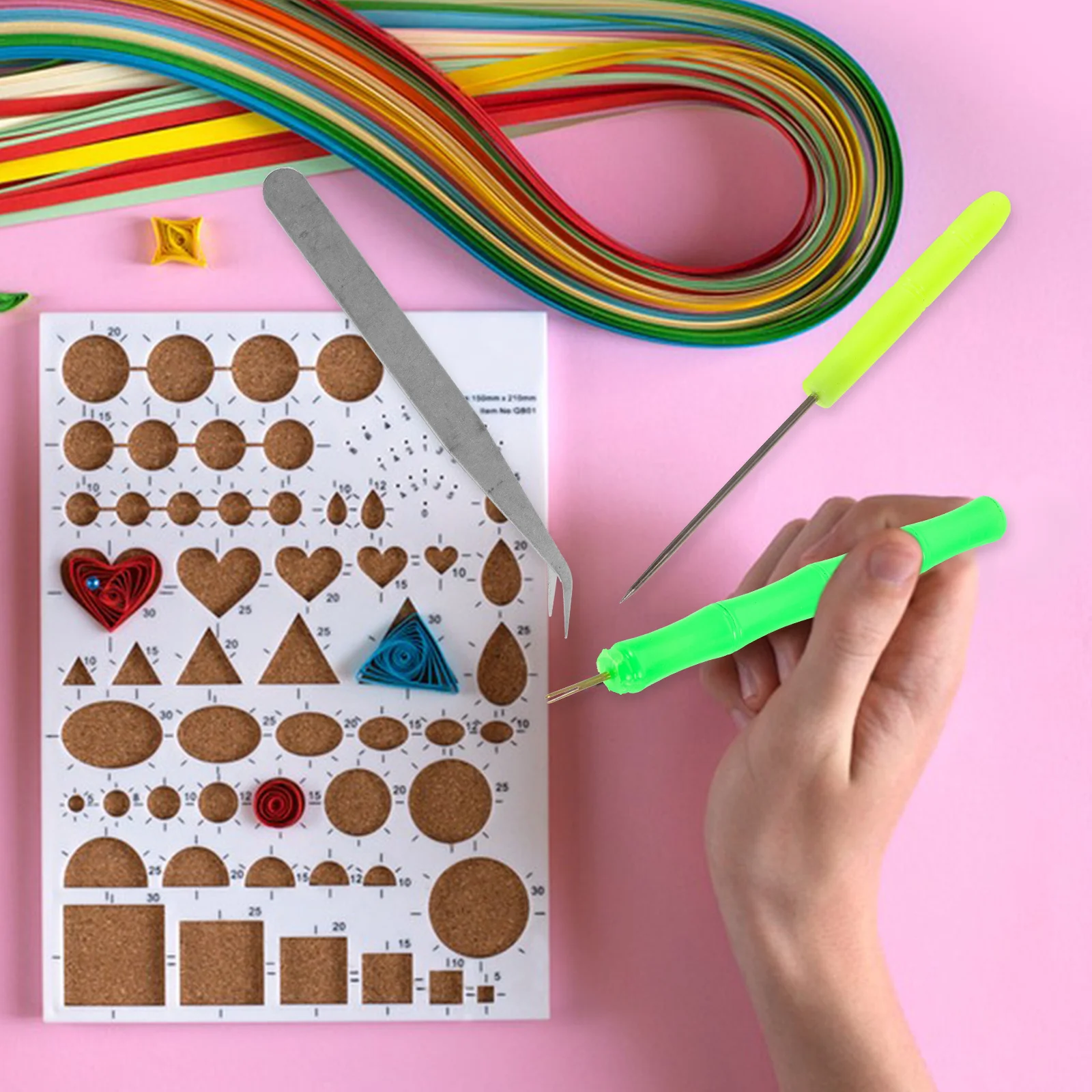 3 قطعة مجموعة أدوات اللف الورقية السلس غير قابلة للتشوه المتداول أقلام للمنزل DIY بها بنفسك الحرف اللف مجموعة أقلام ورقة مشقوق الحرفية القلم