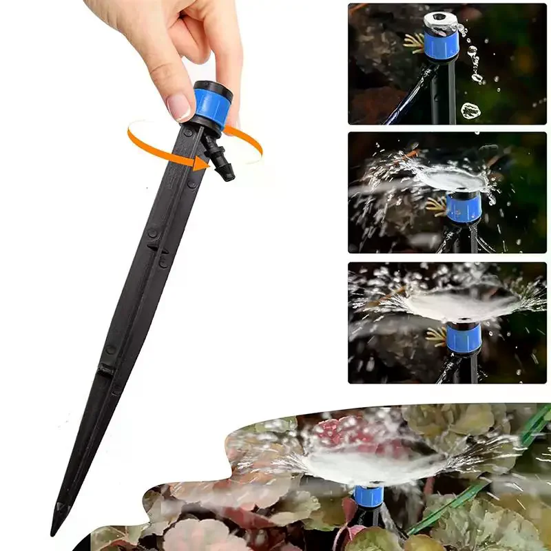 Adjustable Drip Emitters 10/20Pcs 18cm Irrigation Kit Wide Compatibility for Most Garden Watering Irrigation System