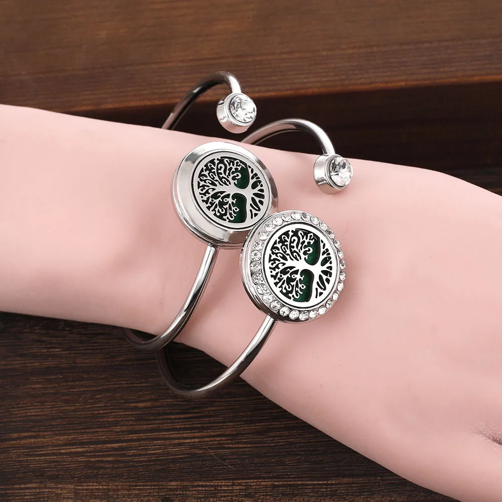 New Aromatherapy Bracelet Aroma Perfume Locket Bracelet Essential Oil Diffuser Bracelet Couple Diffuser Jewelry