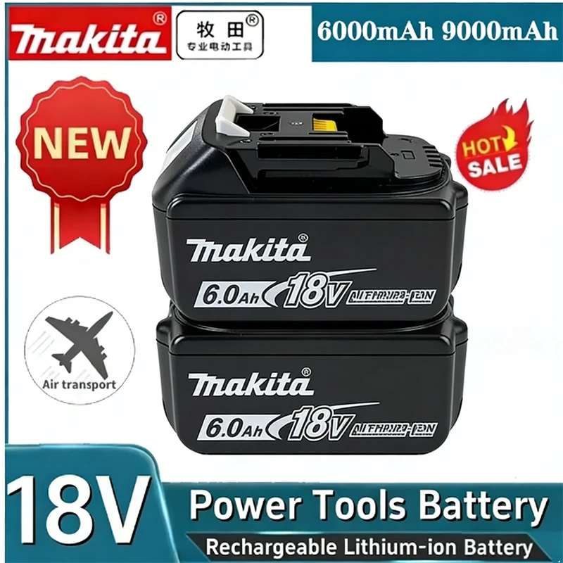 

Battery New 6000mAh Makita 6Ah Lithium Battery Replacement for 18V Tools Compatible with BL1830B BL1850B BL1850 BL1840B