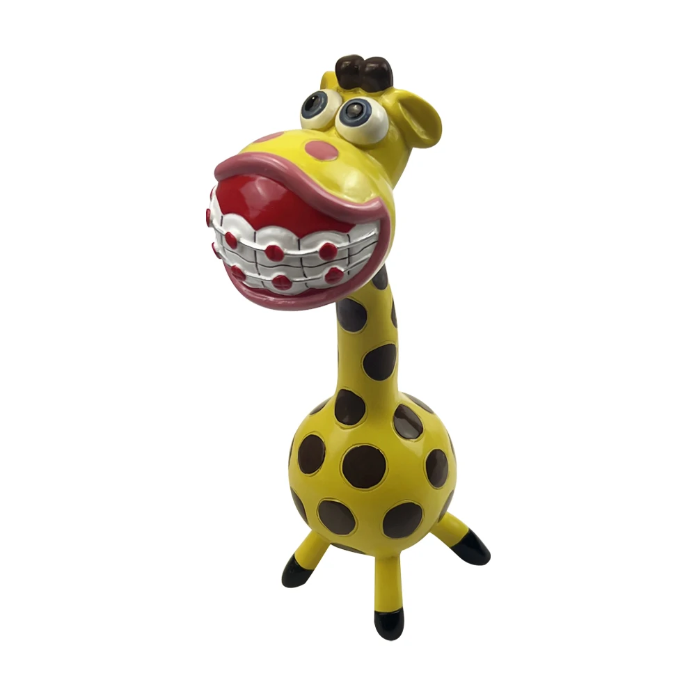 Cute Giraffe Ornaments Orthodontic Animal Sculpture Toys Dental Clinic Desktop Ornaments Tooth Statue Office Decoration Gifts