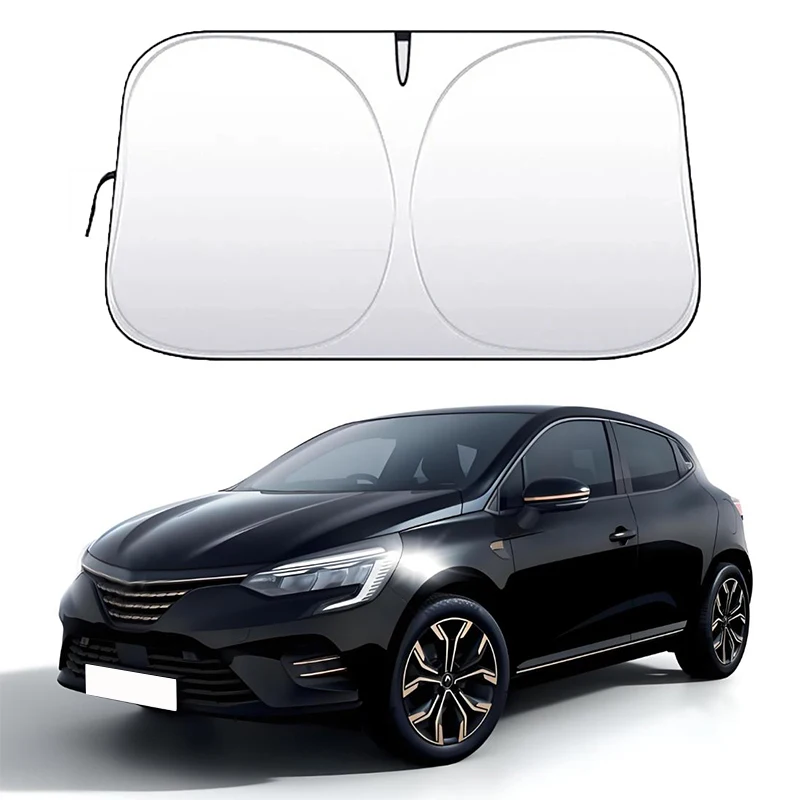 

Folding Car Window Sunshade Cover Sun Shade Windshield Visor Protector Windscreen For Renault Clio II 2 MK2 1998-2005