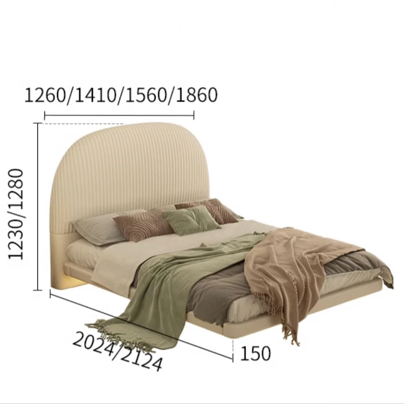 Cama de madeira maciça infantil com borda nivelada para meninas, mobília de cama, estilo americano, quarto de criança, original, QF50TC