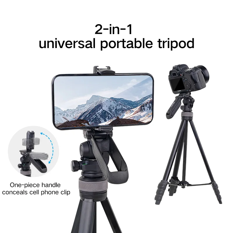 

Portable Phone Tripod & Selfie Stick Tripod&light stand, Two in One tripod for All Phones Cameras RING LIGHT Inch for Windshield