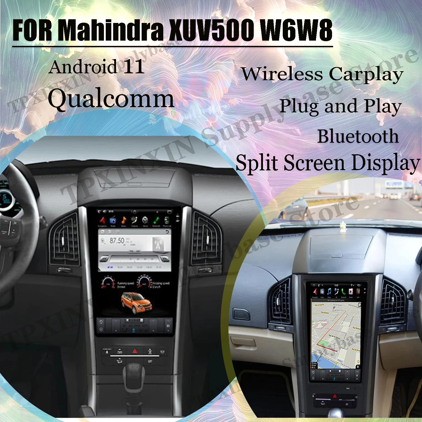 Automotive Multimedia Car Radio Stereo Receiver Android For Mahindra XUV500 W6 W8 2011 2012 2013~2017 GPS Navigation Head Unit