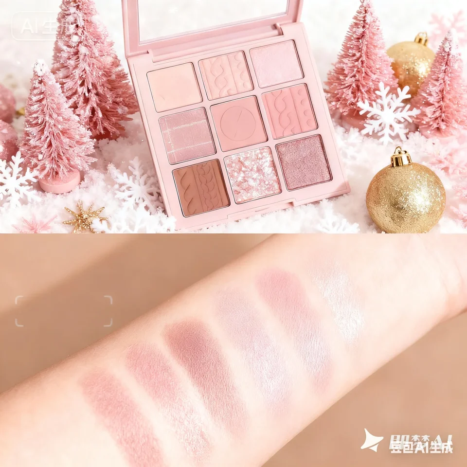 MUGELEEN 9-Color Eyeshadow Palette, Explosive Shine Pearlescent