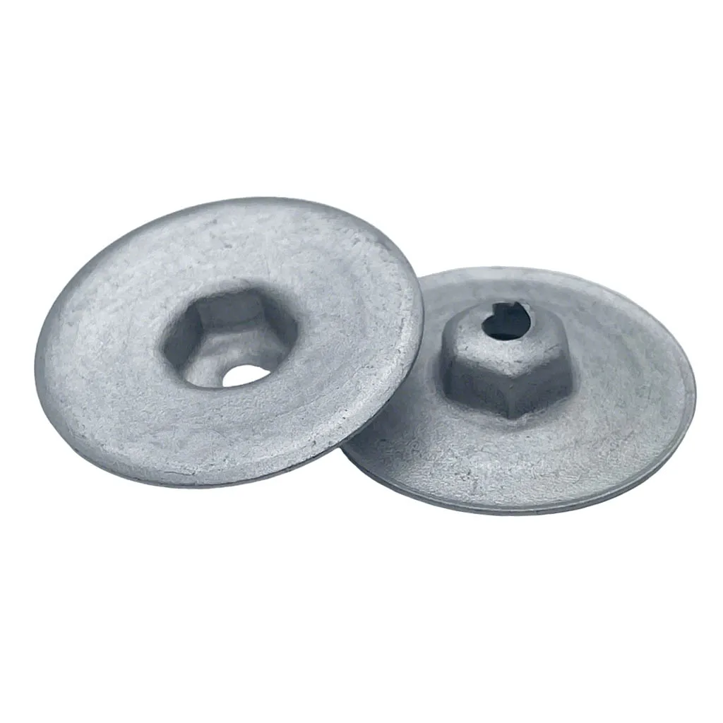 Heat Shield Nut Silver Round Bottom Plate for BMW 1 3 5 6 7 8 Series MINI Land Rover Transmission Chassis Protection
