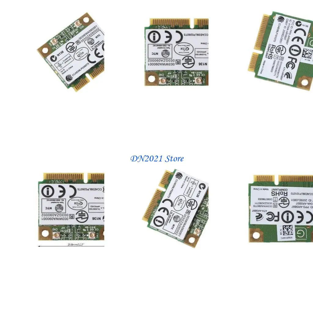 F3KE لـ ATHEROS AR9287 AR5B97 محول لاسلكي 300 ميغابت في الثانية 802.11 B/G/N Mini Half PCI-E WIFI Converter #1