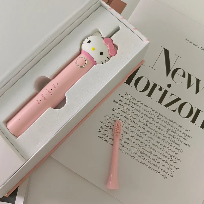 Sanrio Hellokitty Kuromi Lovely Electric Toothbrush Girl's Birthday And Holiday Gifts