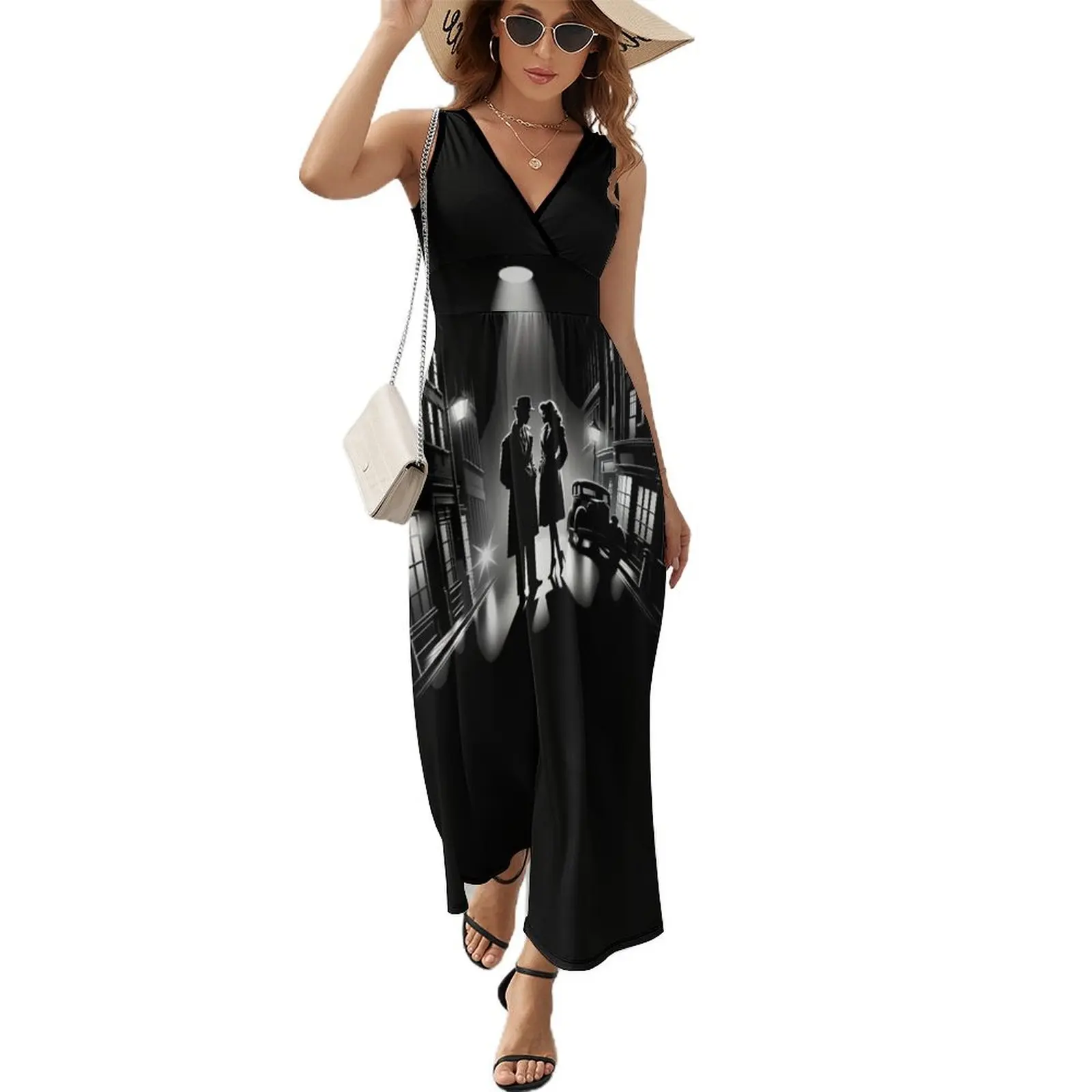 

Film Noir Style Sleeveless Dress dresses for women 2024 Long dress woman ladies dresses for special occasions