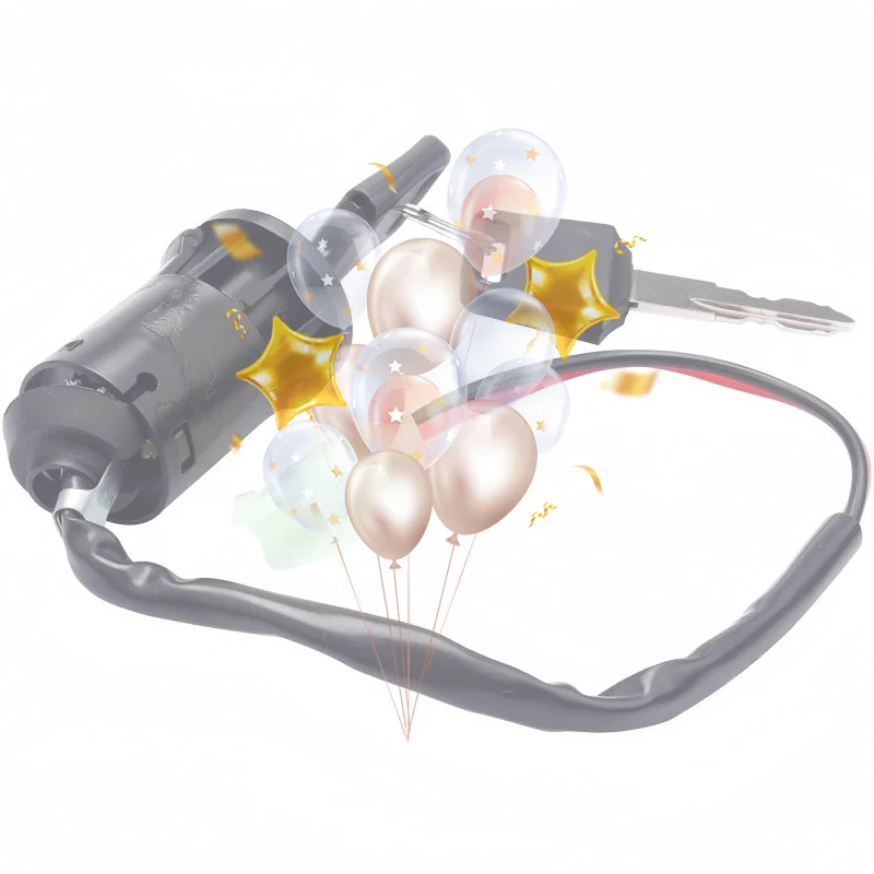 Moped Ignition Key Switch 2 Wire Waterproof On Off Replacement Accessory for ATV Dirt Bike Go-Kart Modify