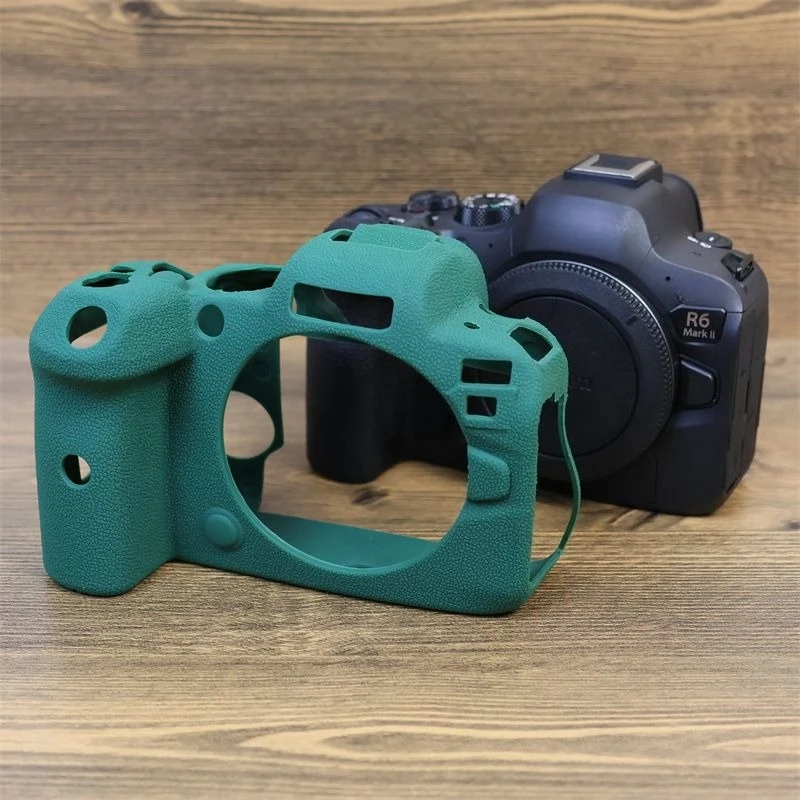 Mirrorless Camera Rubber Silicone Case For Canon EOS R5 R6 II EOSR5 EOSR6 R6 Mark II Body Cover Protector Frame Skin