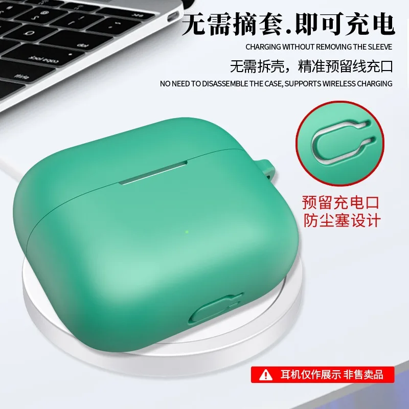 حافظة مضادة للسقوط بمشبك لسماعات Motorola MOTO Buds - غلاف شحن من السيليكون المقاوم للغبار مع حلقة تسلق #4