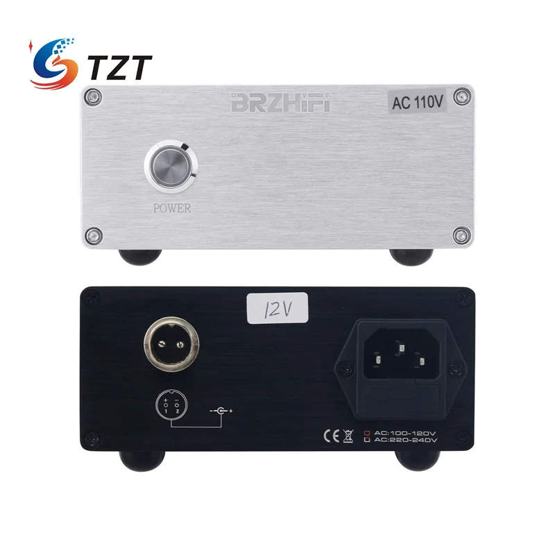 TZT BRZHIFI AC110V/AC220V 120 واط تيار مستمر مصدر طاقة خطي موفر طاقة تنظيمي مخرج DC12V بدون عرض