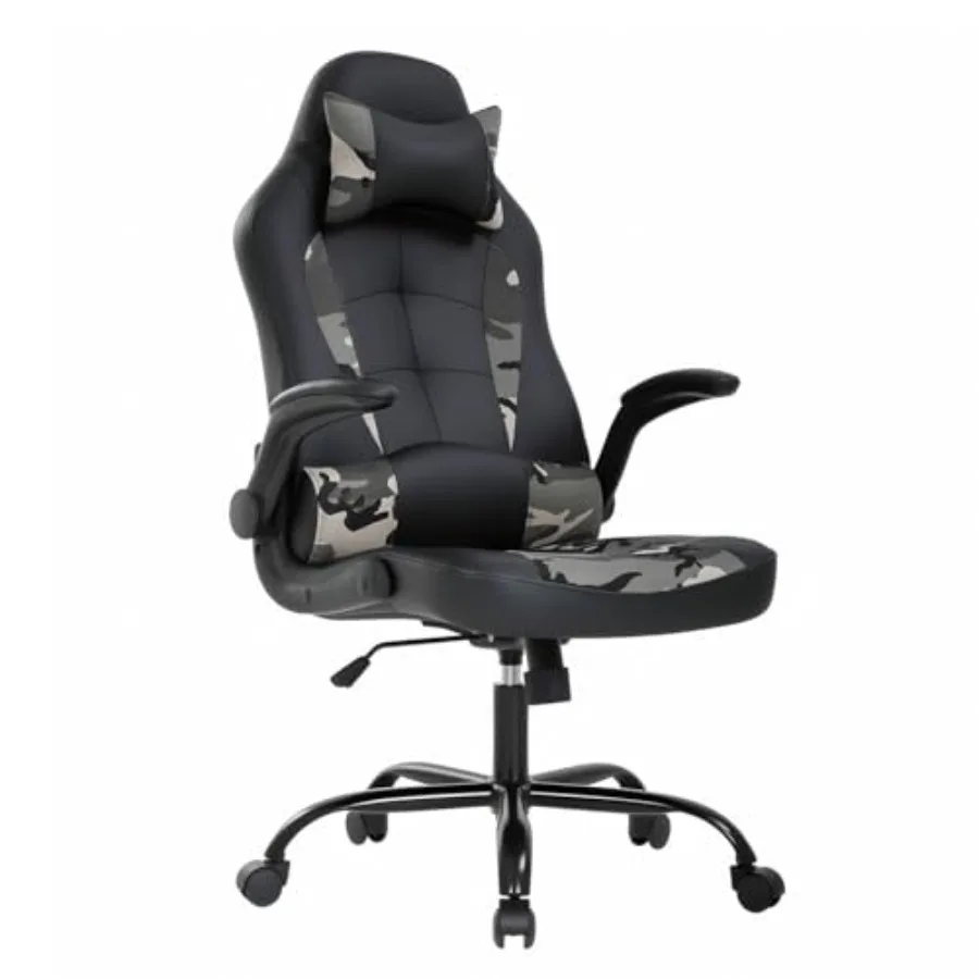 PC Gaming Chair Ergonomic Office Chair Desk Chair PU Leather Racing Chair Executive Swivel Rolling Computer Chair with Lumbar S