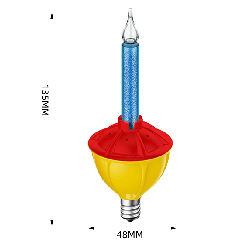 Multi-Color Bubble Fluid Lights Bulbs, Vintage Christmas Lights for Xmas Christmas Tree Decorations,C7/E12 Candelabra Base