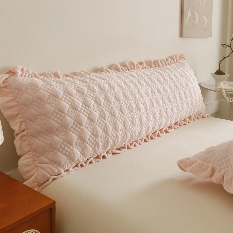 Bonenjoy Soft Velvet Pillowcase Thicken Pillow Cover 48x120/48x150/48x180cm Pillowslip Home Cushion Covers Warm Pillowsham