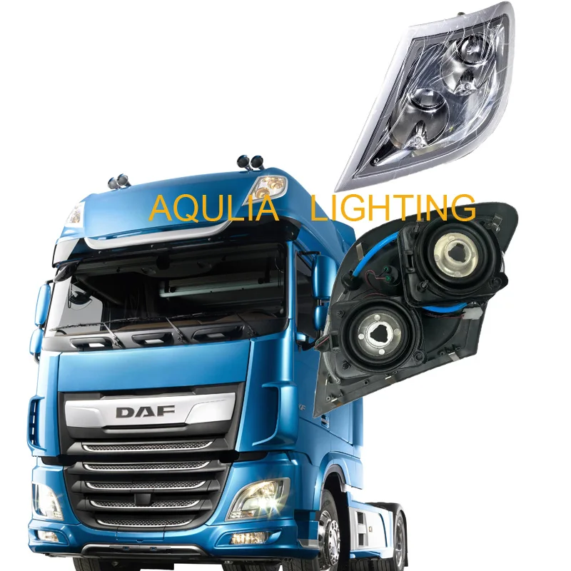 1PCS 24V TOP Lamp No Bulb Fit For DAF XF106 XF530 Truck Front  Light