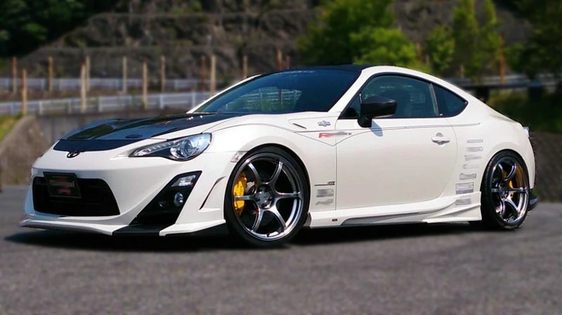 For FT86 BRZ Full Body Kits VA Style Narrow Type 10pcs fiber glass front bumper fender side skirt