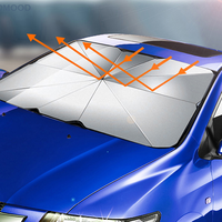 Car Sunshade V-neck Car Front Windshield Sunscreen With Insulation Car Sun Shade Protector Auto Protection Accessories