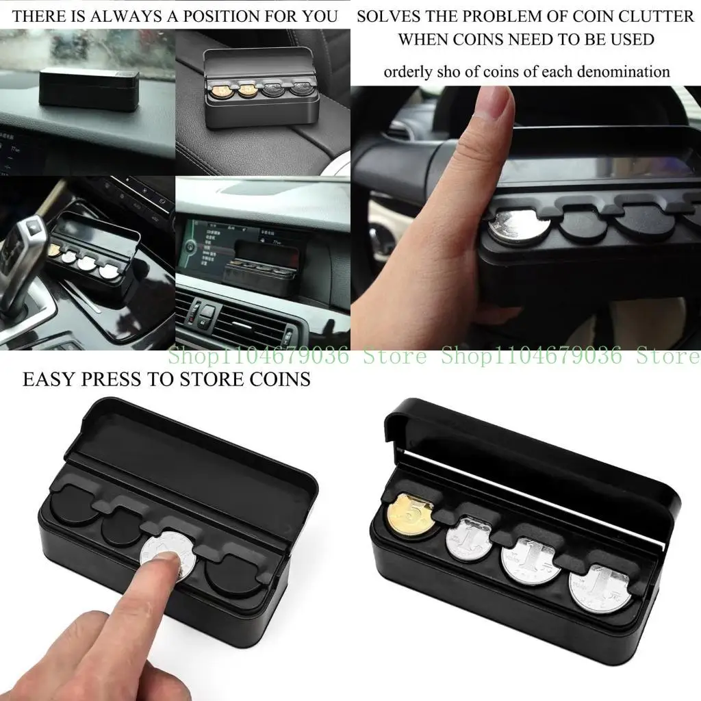 652F Coin Money Dispenser Cash Box for All Car Trucks Accessories