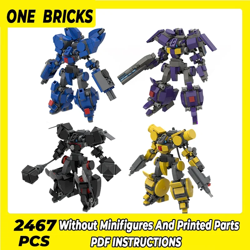 Military Mecha Model Moc Building Bricks Star Unmanned Mech Technology Modular Blocks Gifts Christmas Toys DIY Sets Assembly