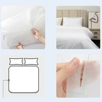 Disposable Bed Sheets Set Towel Hotel Quilt Cover Bedding Dirty Proof Pillowcase Dirty Quilt Cover Portable Travel Essential 6