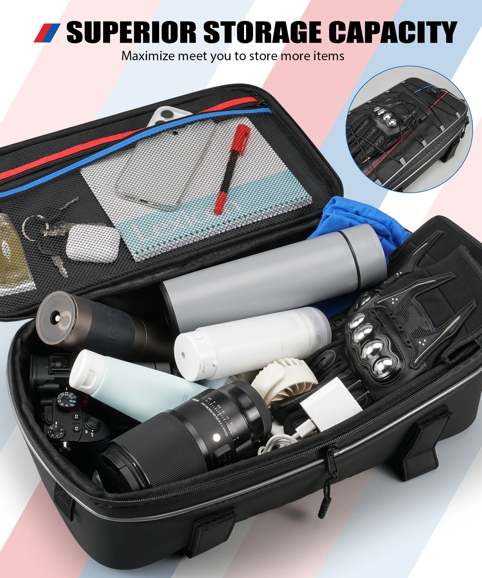 

Pannier Top Bags Expand 10/20L For BMW F650GS F750GS F850GS R1200GS R1250GS Adventure S1000XR Riding Bag Handheld Crossbody Bag
