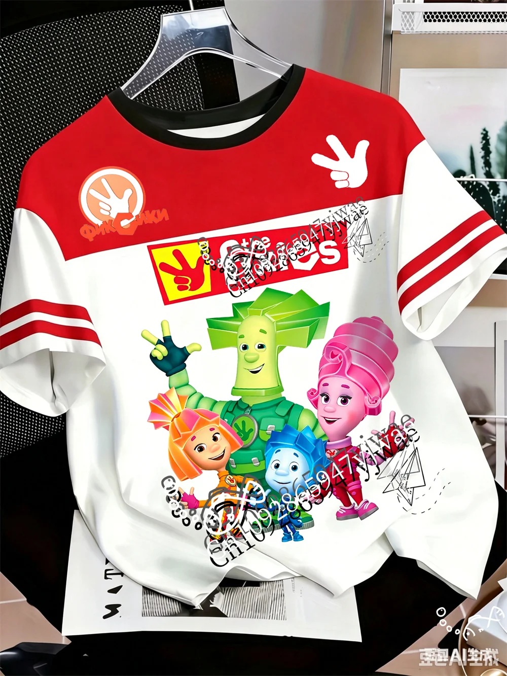 The Fixies Simka Nolik 3d Printed Jersey Russian Classic Animation O-Neck Cute Streetwear Fan Gift Tee Summer Adult Kid T-Shirt
