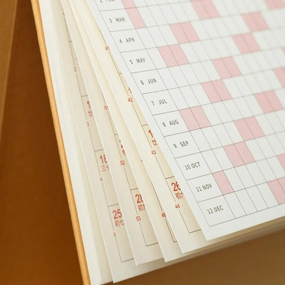 

Portable Premium Paper 2026 Desktop Calendar Stable Base Standing Daily Planner Writable Memo Table Planner Academic Planner