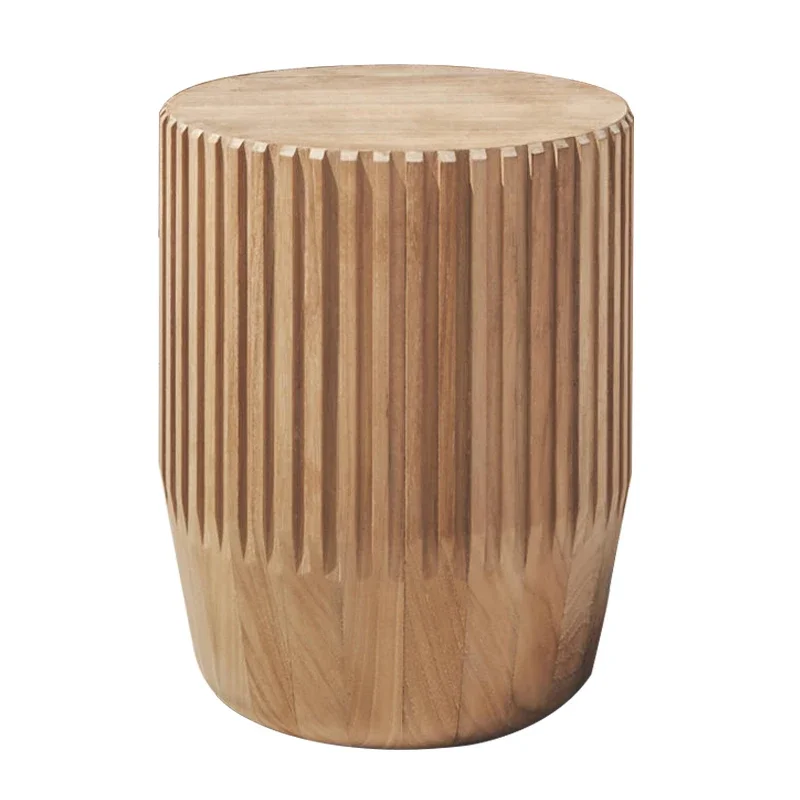

Outdoor solid wood coffee table, wooden pier, small coffee table, model room, soft decoration, rattan sofa