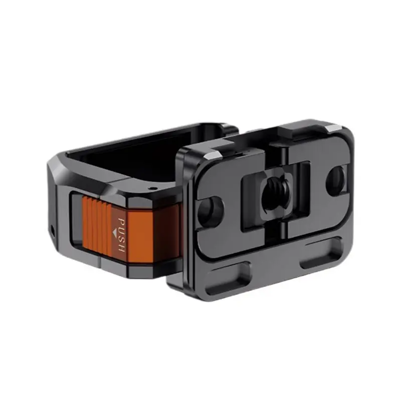 LXYB18B For DJI Pocket 3 Quick Release Expansion Frame Adapter- Metal For Camera Tripod Back Pack Clip Handlebar Mounting System