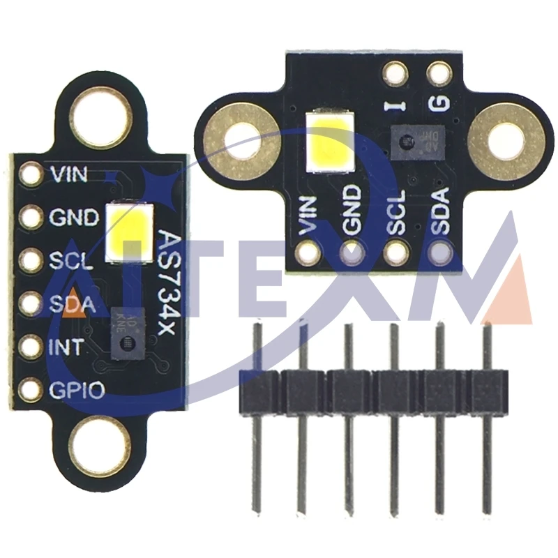 as7341-as734x-modulo-sensor-espectral-visivel-iluminancia-de-temperatura-de-cor-deteccao-de-cor-de-alta-precisao-para-arduino